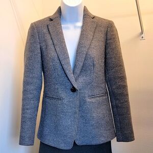 Ann Taylor Grey Wool Blazer Sz- 00P